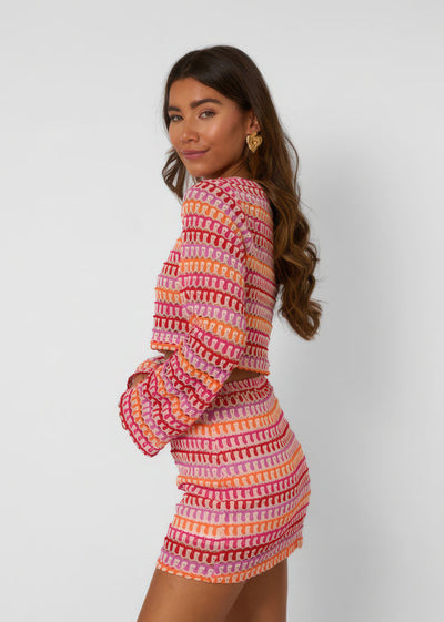 Strick-Zweiteiler | Farbenfrohes Design | Moderner Schnitt