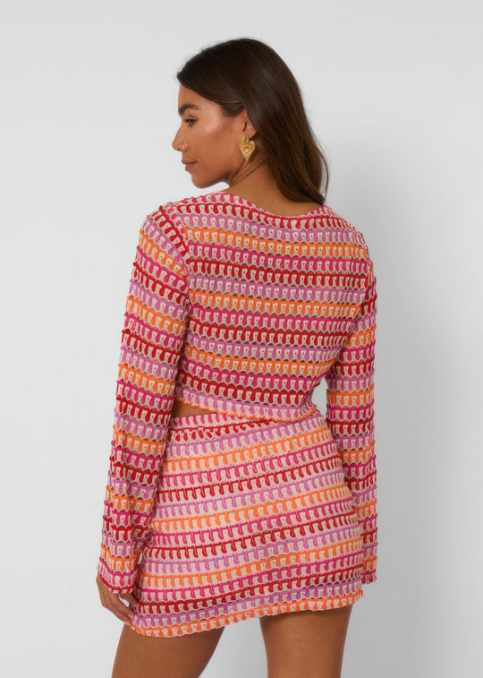 Strick-Zweiteiler | Farbenfrohes Design | Moderner Schnitt