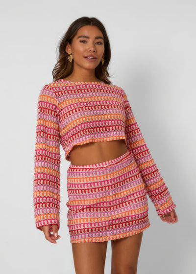 Strick-Zweiteiler | Farbenfrohes Design | Moderner Schnitt