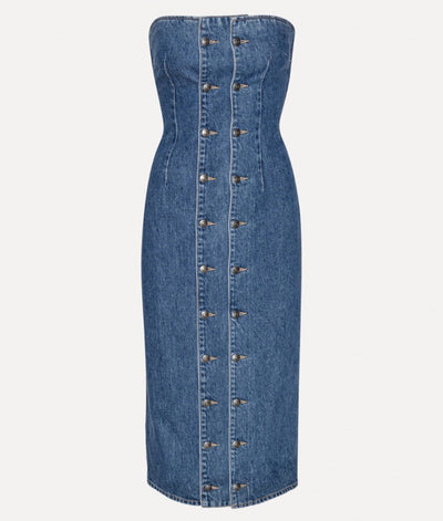 Daisy - Kleid mit Knopfdetails aus Denim