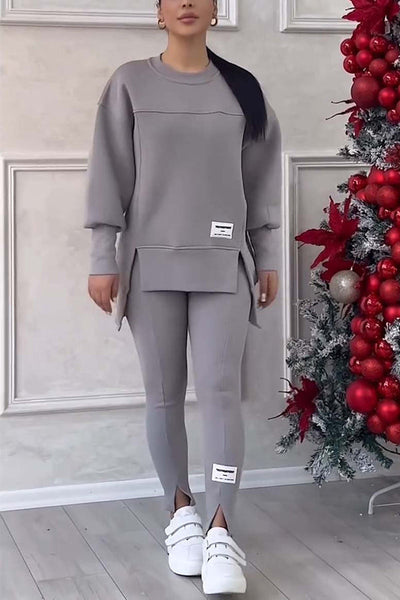 Zweiteiliges Lounge-Set | Oversize-Sweatshirt & Leggings | Bequem & Stilvoll