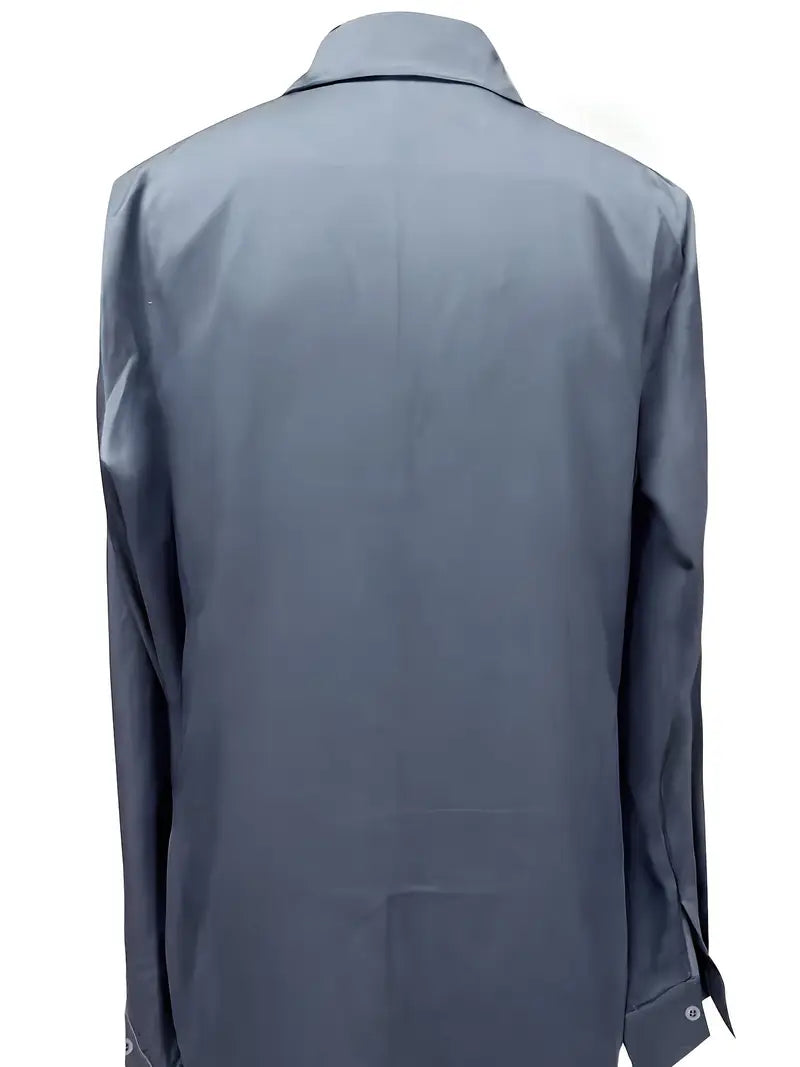 Nadene - Prämie Bluse Mit V-Ausschnitt