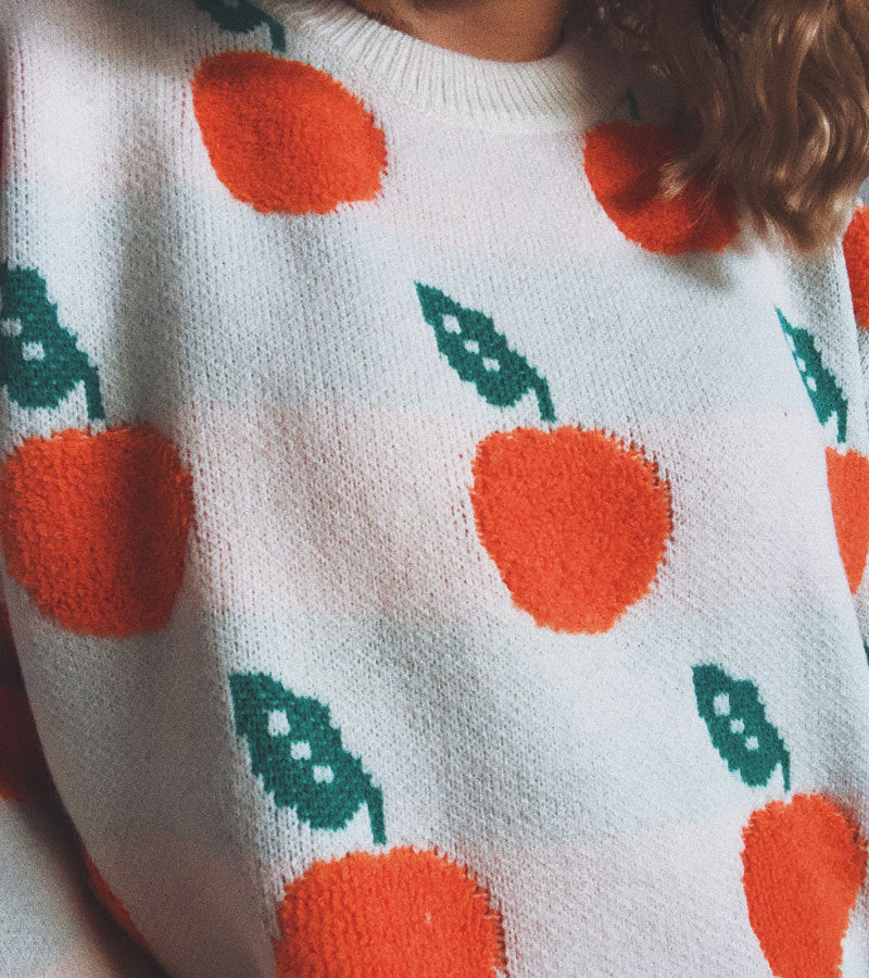 Fruchtiges Strickdesign | Verspielter Charme | Bequemer Schnitt