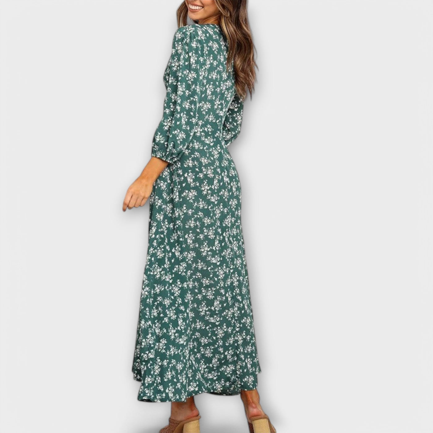 Blumenmuster Maxikleid für Damen