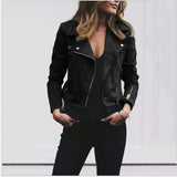 Damen nan taillierte Bikerjacke aus Veloursimitat mit asymmetrischem Reißverschluss und Reißverschlussärmeln Drune in Schwarz
