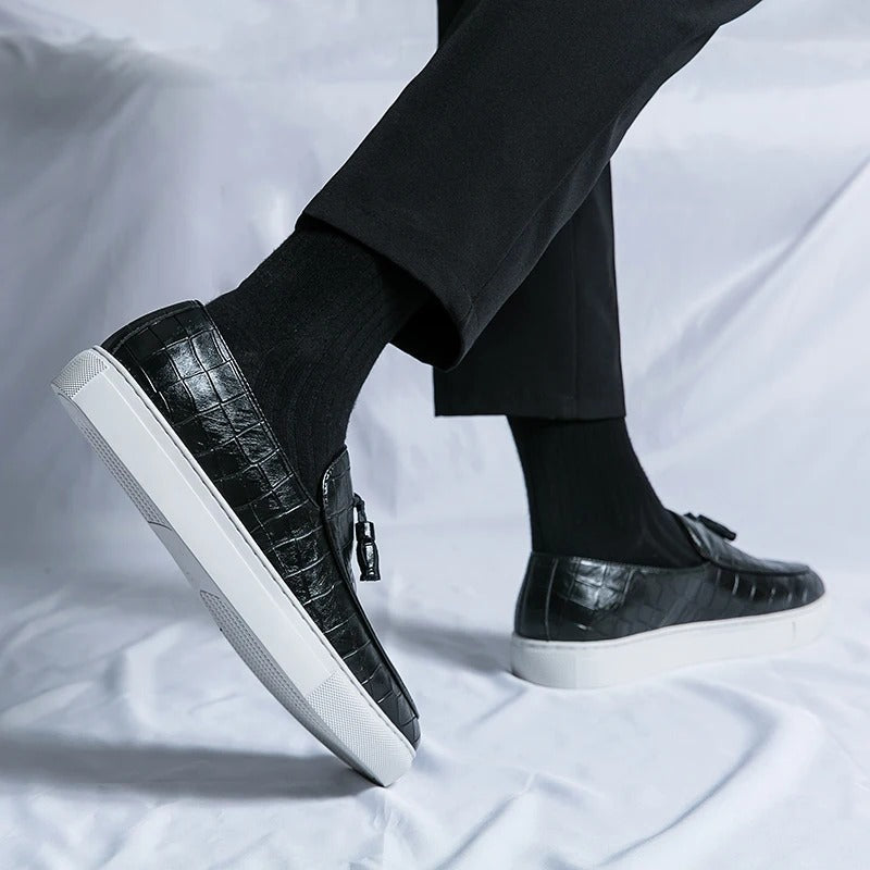 Zyrus - Herren Leder Loafers Elegant Bequem