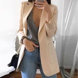 Trendy Damen Blazermantel - Elise in Aprikose