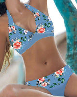 Addie - Stilvolles Bikini-Set mit hoher Taille für Damen in Dunkelblau
