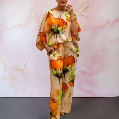 Moniek™ | Satin Zweiteiliges Damen-Set