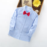 Damen Hemd mit Krawatte Drune in Blau