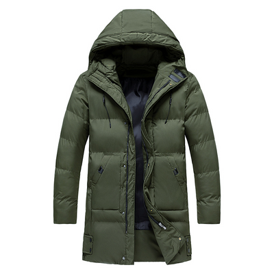 Herren Winterjacke | Gepolsterter Mantel Mit Kapuze