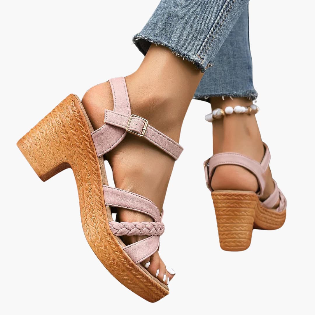 Sandalen Damen - Orthopädische Keilsandalen mit Fußbett