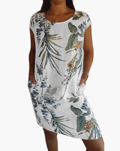 Damen T-Shirt Kleid | Lockeres Sommerkleid mit Print