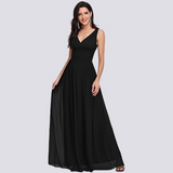 Maddie - Elegantes, ärmelloses Abendkleid für Damen in Schwarz