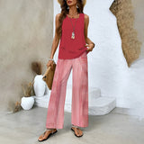 Elma - Elegantes Sommer-Zweiteiler-Set für Damen in Rosa