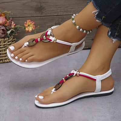 Elsie | Schicke geflochtene flache Sandalen