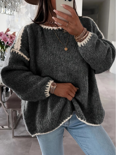 Kuscheliger Oversize-Pullover | Boho-Details | Lässiger Chic