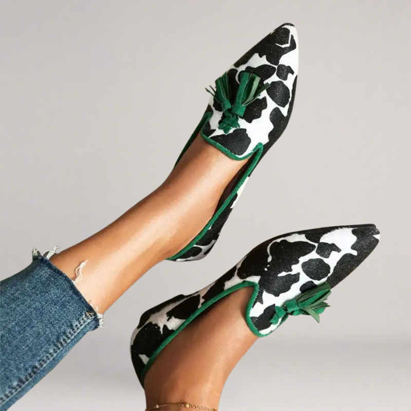 Luisa® | Handgefertigte Mokassins aus Kunstleder mit Druck