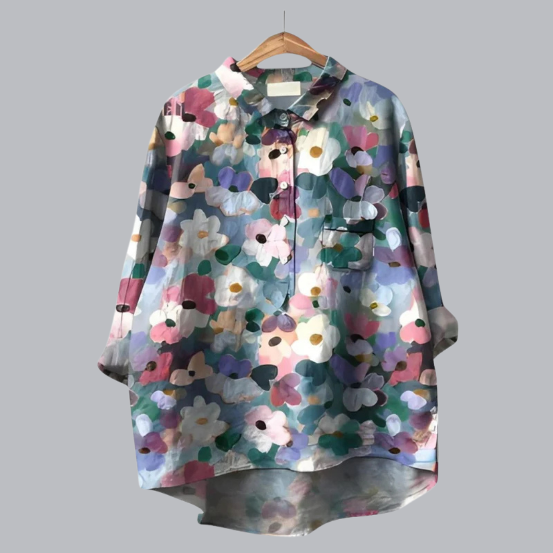 Brunhilda™ | Klassische Blumenbluse