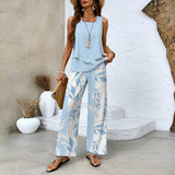Elma - Elegantes Sommer-Zweiteiler-Set für Damen in Hellblau