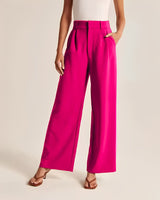 Ruth - Elegante Hose mit weitem Bein für Damen in Rosa 2