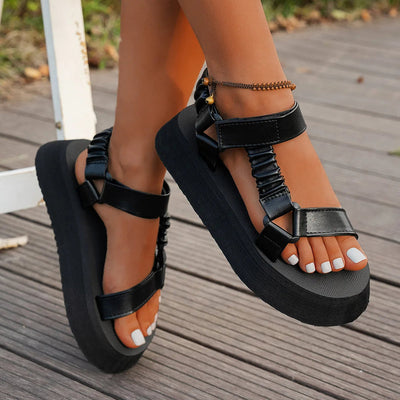 Neelee – Sandalen Mit Klettverschluss Und Plateau