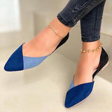 Cecania | Stilvolle Colorblock-Ballerinas für Damen in Blau