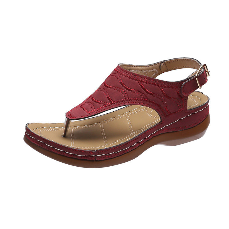 Avelena | Keilabsatz Flip-Flop Sandalen