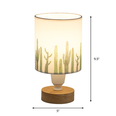 Naturis – moderne Tischlampe aus Stoff