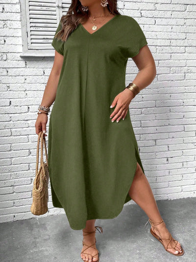 Maxikleid mit V-Ausschnitt | Luftig & Elegant | Sommerlicher Look