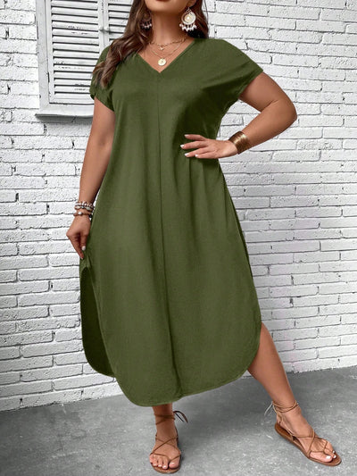 Maxikleid mit V-Ausschnitt | Luftig & Elegant | Sommerlicher Look