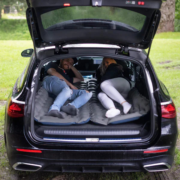 SleepCamp - Schnell aufblasbare Matratze mit integriertem Kissen | 50% RABATT