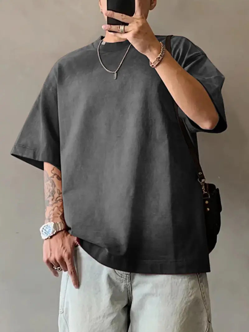 Cyprian - Lässiges Kurzarm-T-Shirt mit Farbverlauf und Ombre-Muster für Herren