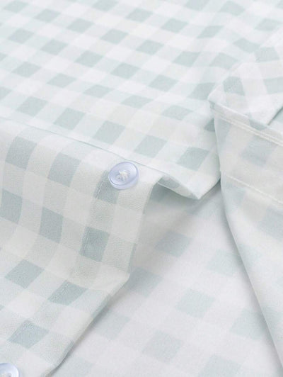 Oktoberfest Karohemd Herren – Kurzarm Trachtenhemd in Rot-Weiß