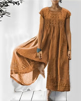 Claudia - Stilvoller kurzärmeliger Jumpsuit für Damen in Gelb