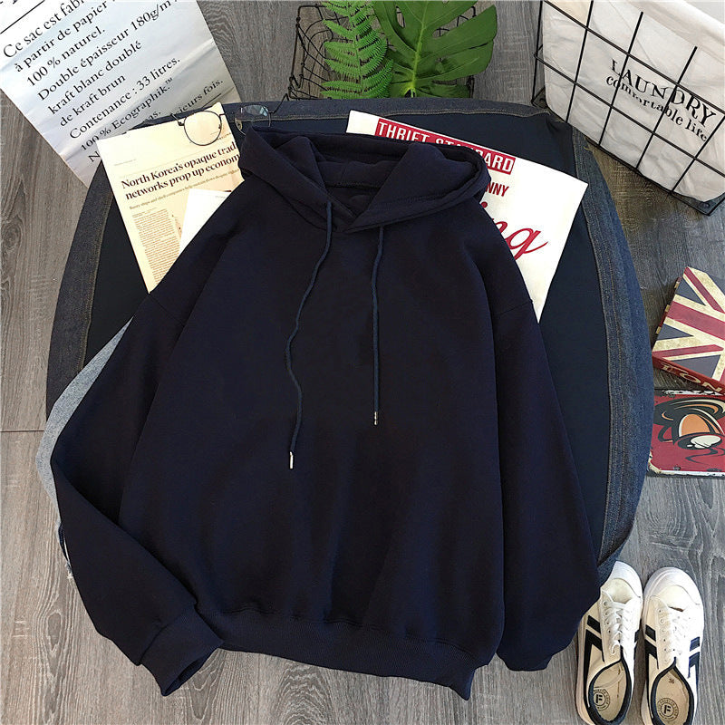 Femme Übergroßer Gemütlicher Pullover Hoodie mit Verstellbarem Kordelzug Heidi-Mode