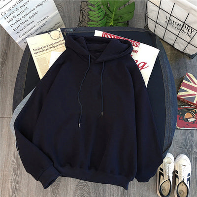 Femme Übergroßer Gemütlicher Pullover Hoodie mit Verstellbarem Kordelzug Heidi-Mode