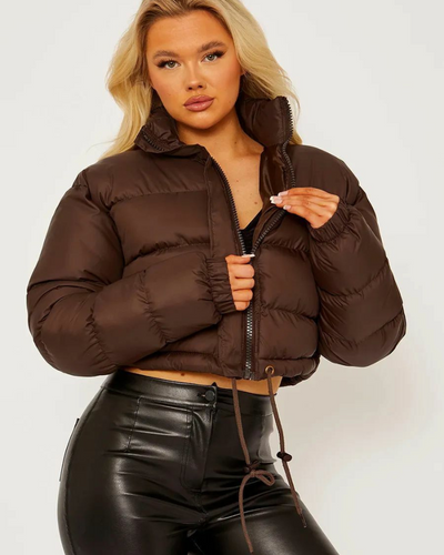 Damen Übergangsjacke Kurz Jacke | Mit Kapuze Wintertauglich