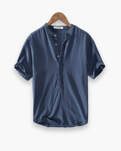 Herren Stilvolles Kurzarmhemd | Atmungsaktiv Sommer Hemd Herren