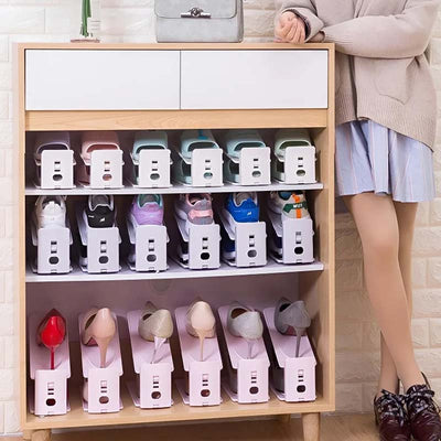 1+1 KOSTENLOS | RackUp – Verstellbares doppellagiges Schuhregal [Letzter Tagesrabatt]