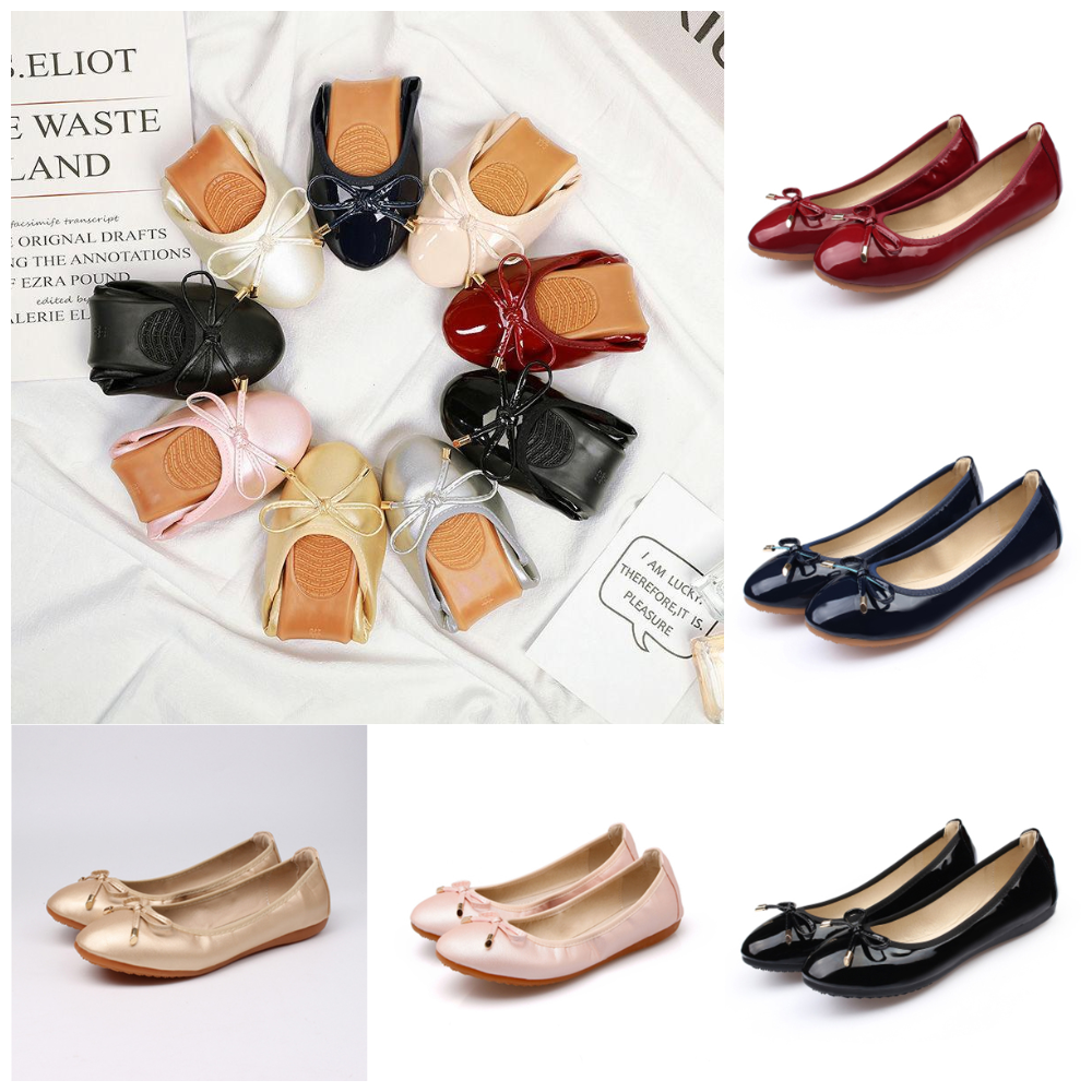 Calliope - Flache Damenschuhe mit Schleifenverzierung