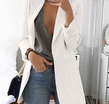 Trendy Damen Blazermantel - Elise in Weiß