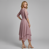 Anitta - Elegantes, bequemes und lockeres Damenkleid in Rosa