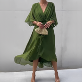 Elisabet - Damenkleid im luftigen Sommerstil in Vert