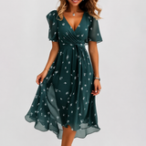 Luella - Fließendes Midikleid mit V-Ausschnitt in Grün