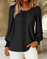 Chanita - Schicke Bluse mit Verzierung in Schwarz