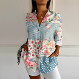 Eleanor - Stilvolle Bluse mit Knopfleiste in Hellblau