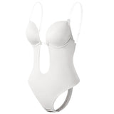 Nahtloser Damen Rückenfreier Body Shaper – Unsichtbare Formende Shapewear in Weiß