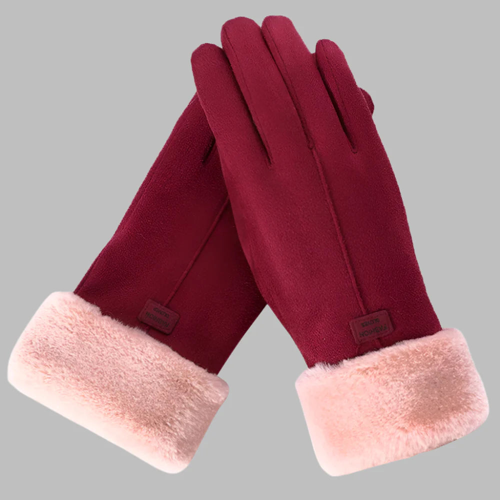 Trevor - Pelzige Winterhandschuhe