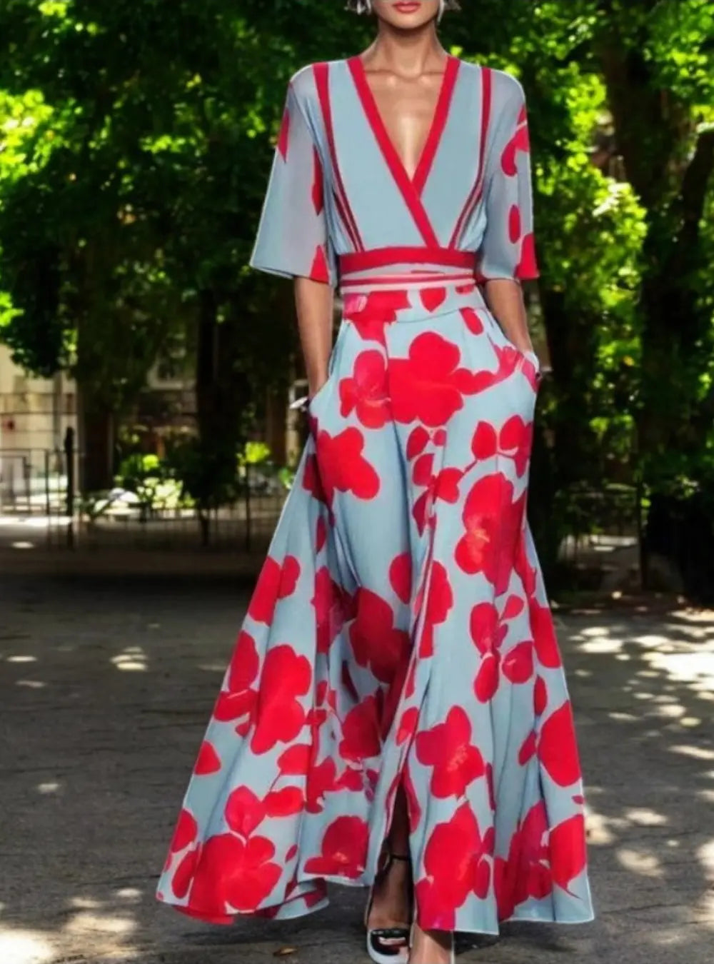 Heidi-Mode | Farbliche Maxi-Kleid